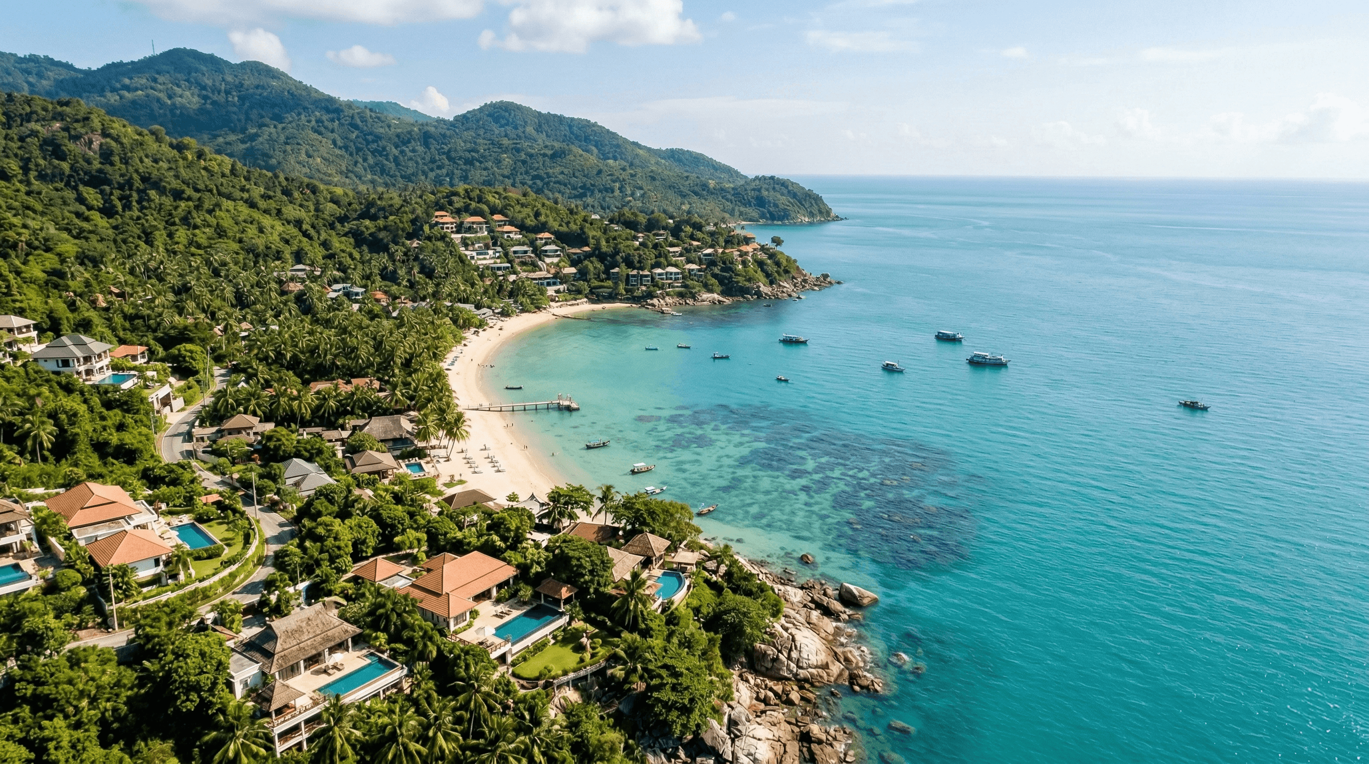 Koh Phangan sea-view property landscape for IGS Thailand advisory clients